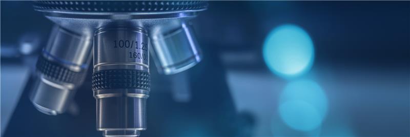 Microscope in a lab
